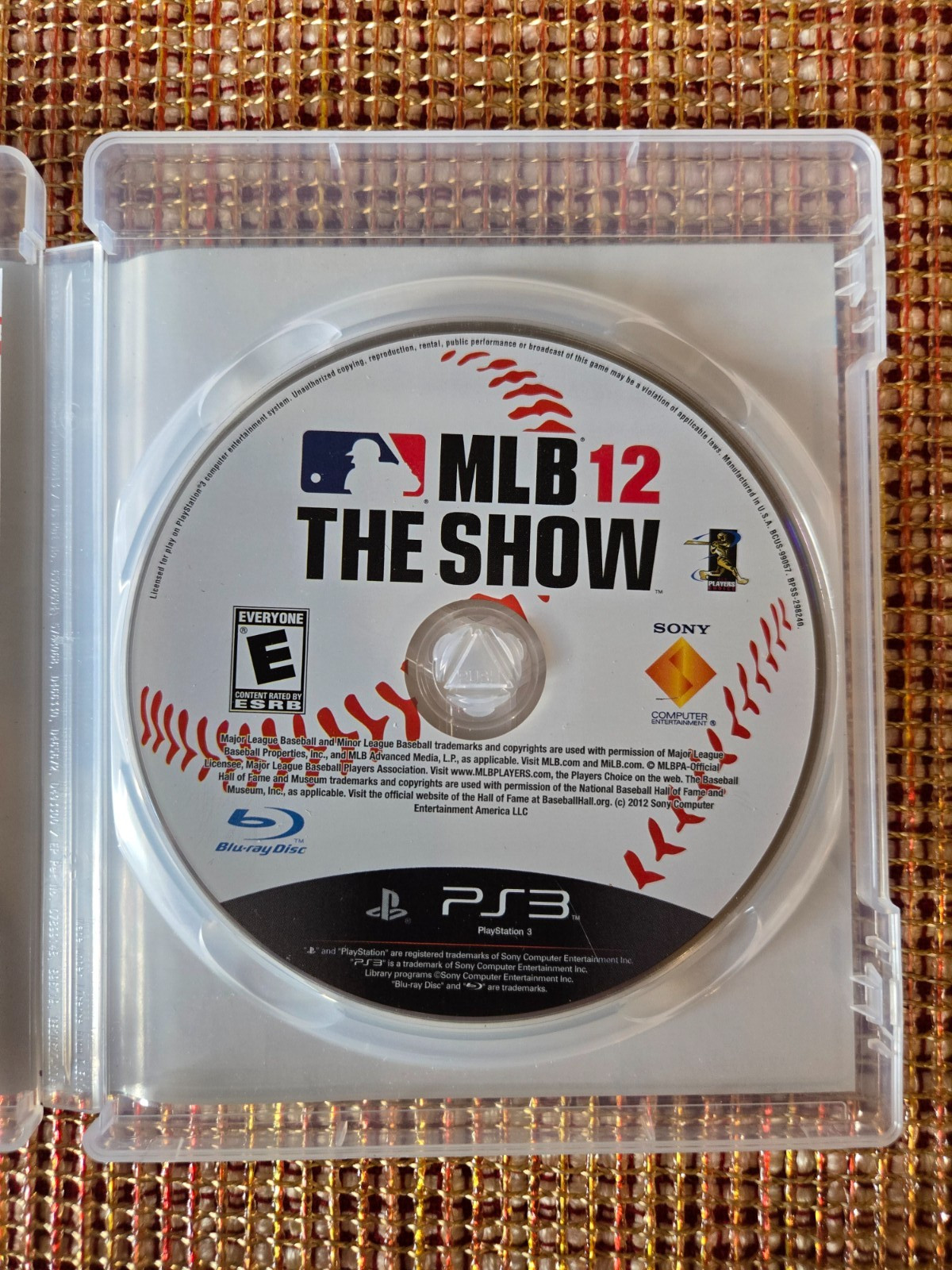 MLB THE SHOW 12 PS3 (PlayStation 3, 2011) Baseball, Complete