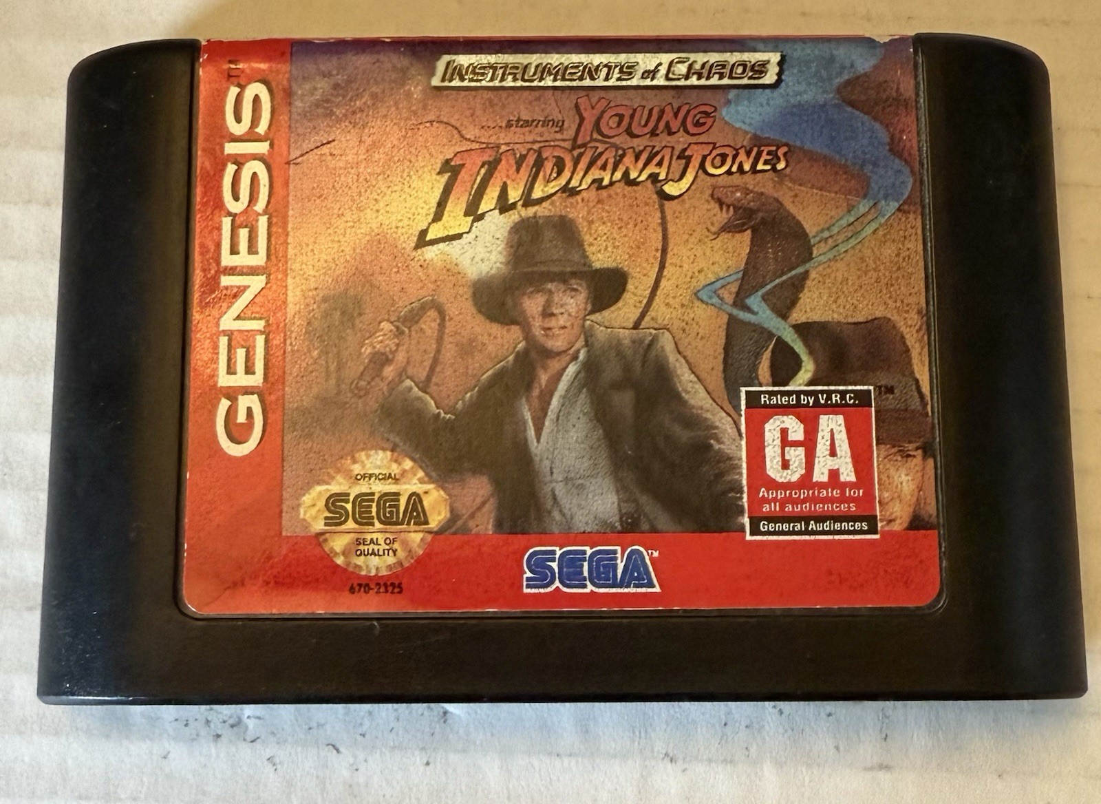 Instruments of Chaos Starring Young Indiana Jones (Sega Genesis, 1994) Tested