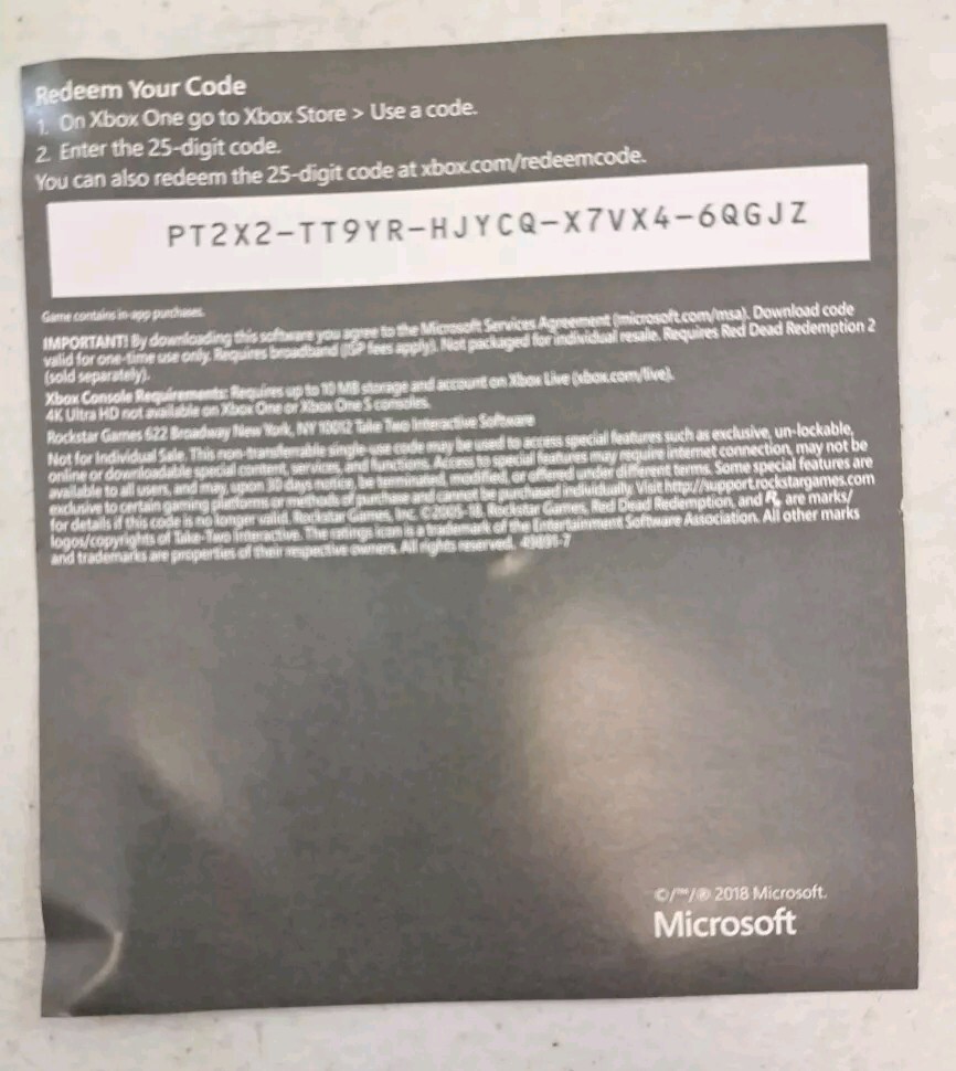 Red Dead Redemption 2 – Microsoft Xbox One