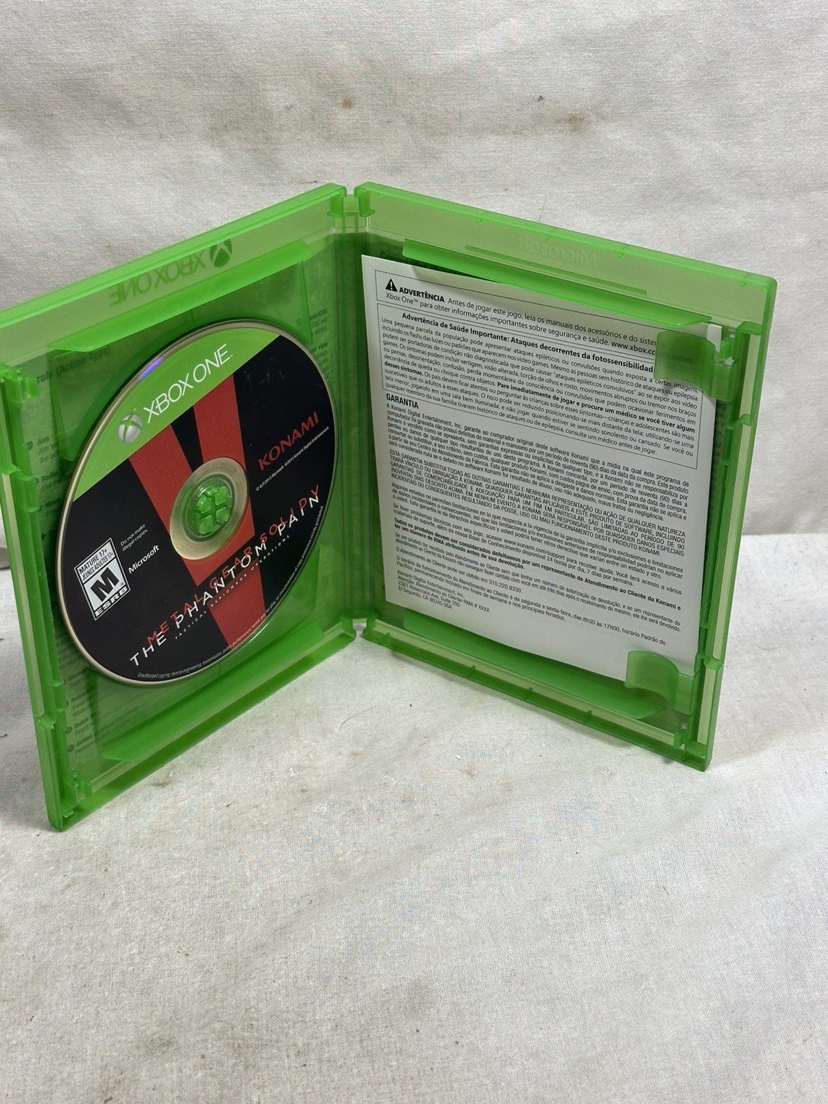 Metal Gear Solid V: The Phantom Pain (Microsoft Xbox One, 2015) Complete Tested