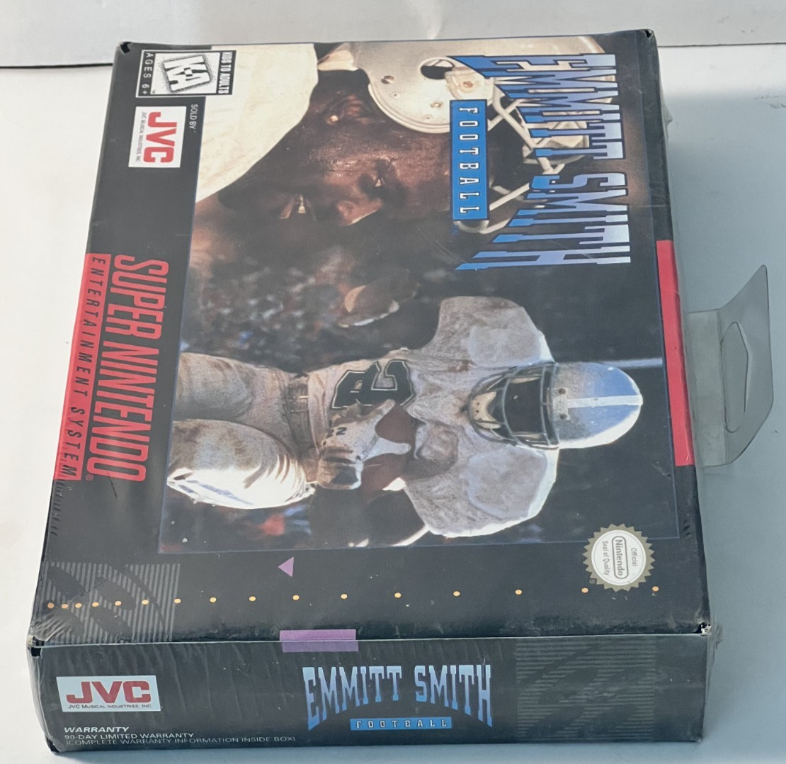 Emmitt Smith Football (Super Nintendo Entertainment System, 1995) New Snes