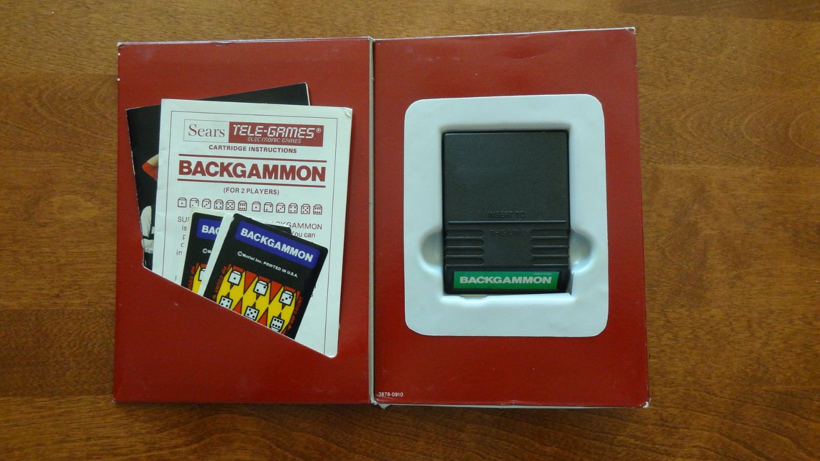 INTELLIVISION SEARS BACKGAMMON BOXED