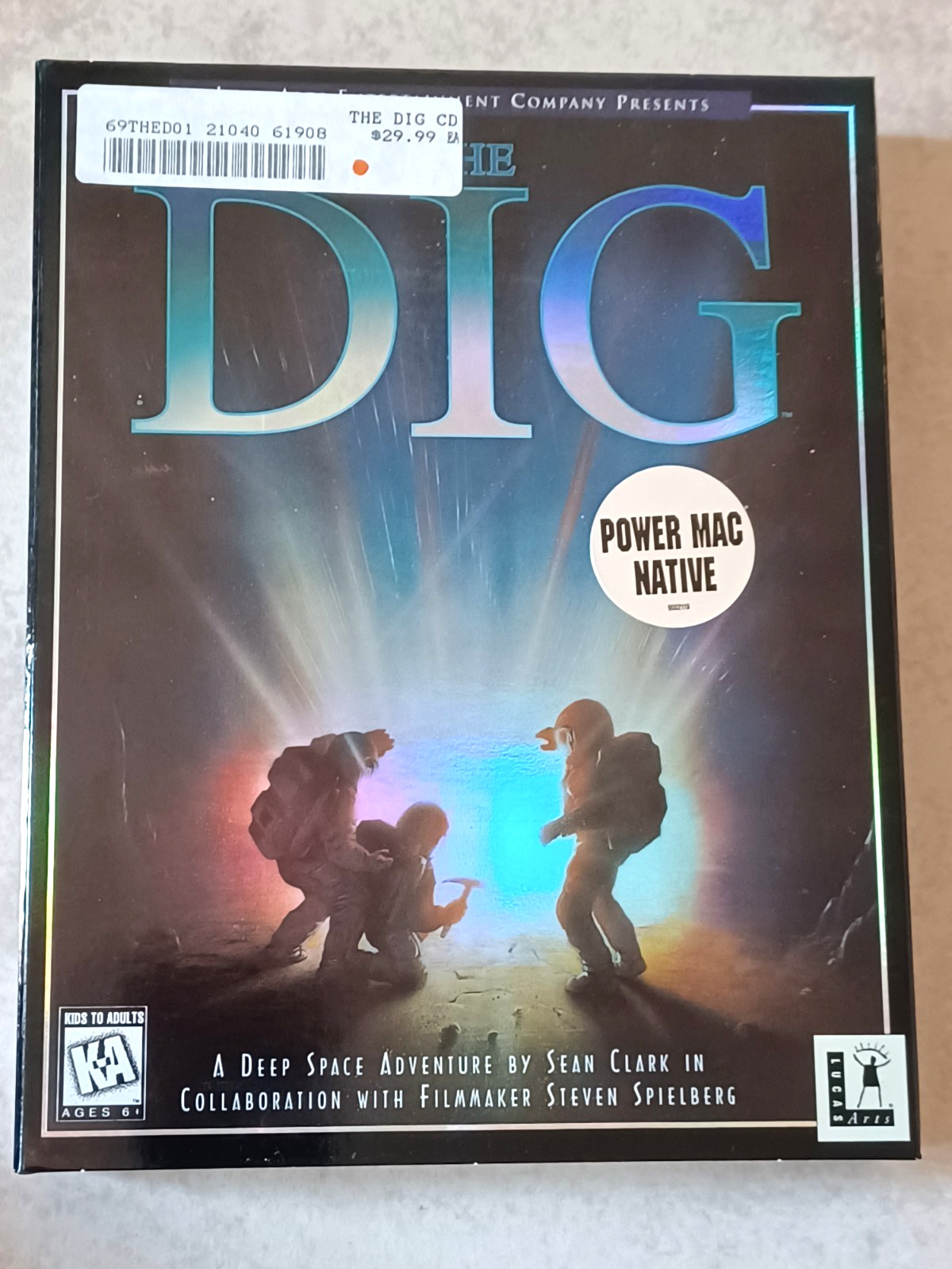 The Dig (LucasArts PC MS-DOS CD-ROM 1995 BIG BOX NOS🔥Sealed Power MAC Native