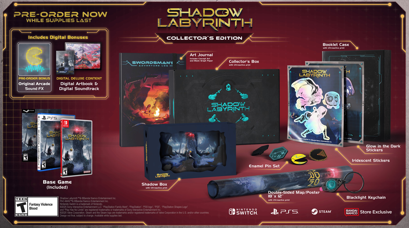 Shadow Labyrinth Collector’s Edition PS5 Collector’s Edition With Physical Disc