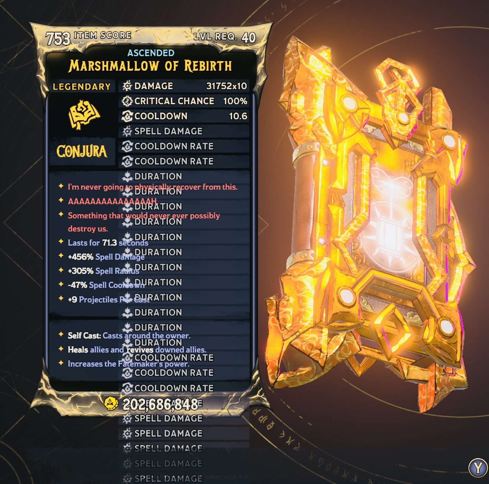 Tiny Tinas Wonderlands Level 40 Godmode 10 Modded Spells XBOX ONE X/S PS4 PS5 PC