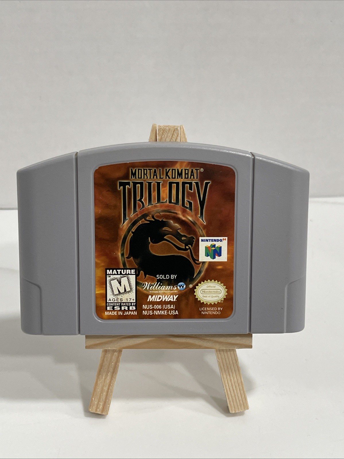 Mortal Kombat Trilogy Nintendo 64 1996 N64 Authentic Video Game VGC