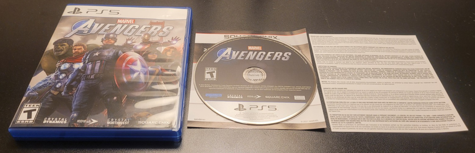 MARVEL AVENGERS Sony PlayStation 5 COMPLETE Action Comics Hulk 2021 PS5 RARE CIB