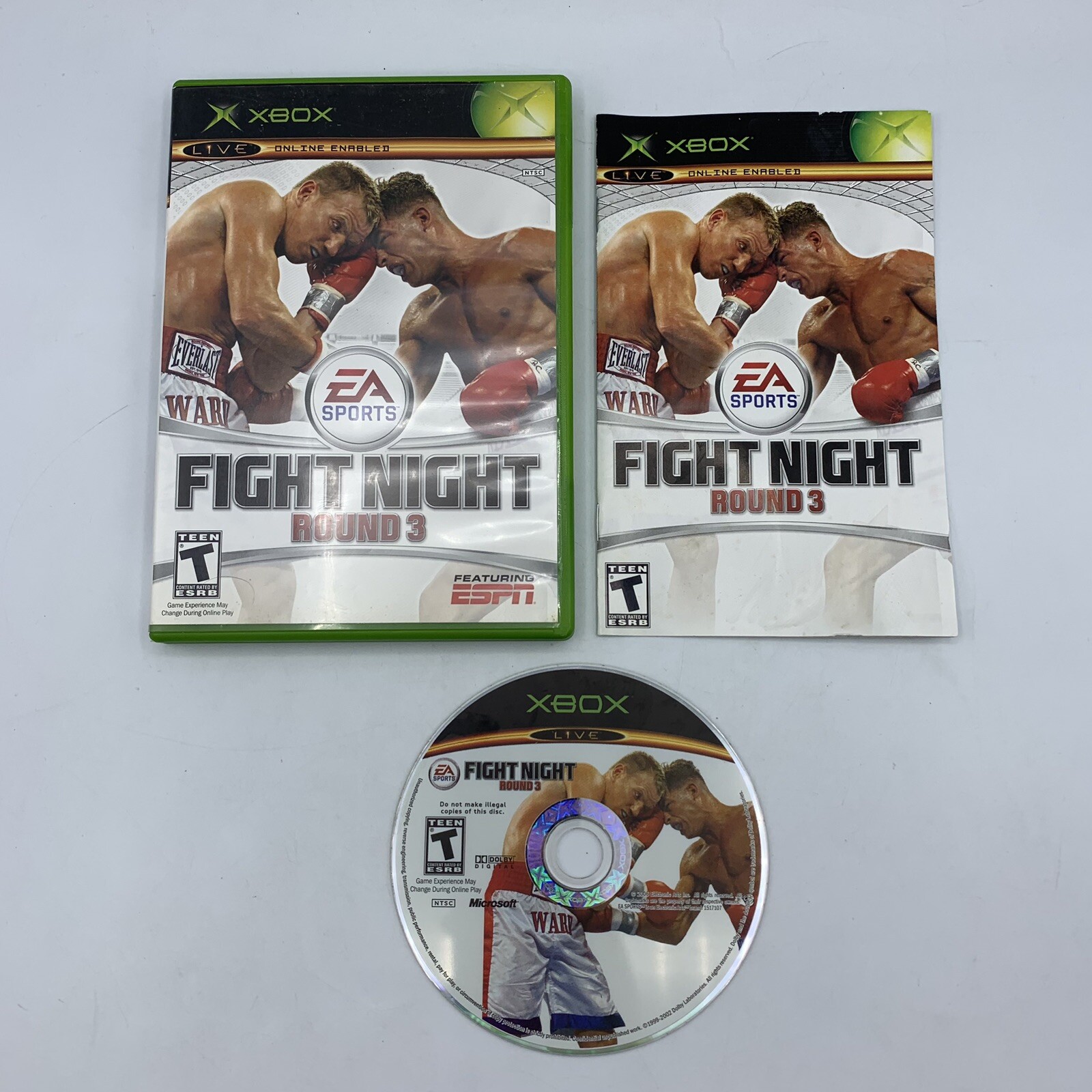 NCAA Football 2005/Top Spin, Fight Night 3, NBA Live 2002, World Series (XBOX)