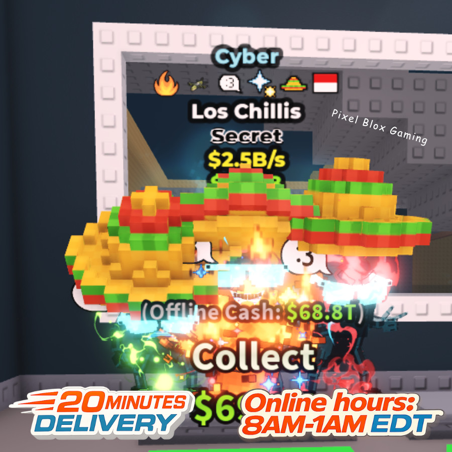 STEAL A BRAINROT 🧠Cyber Los Chillis 2.5B/s 6 Traits🧠Cheap+Fast 🚀