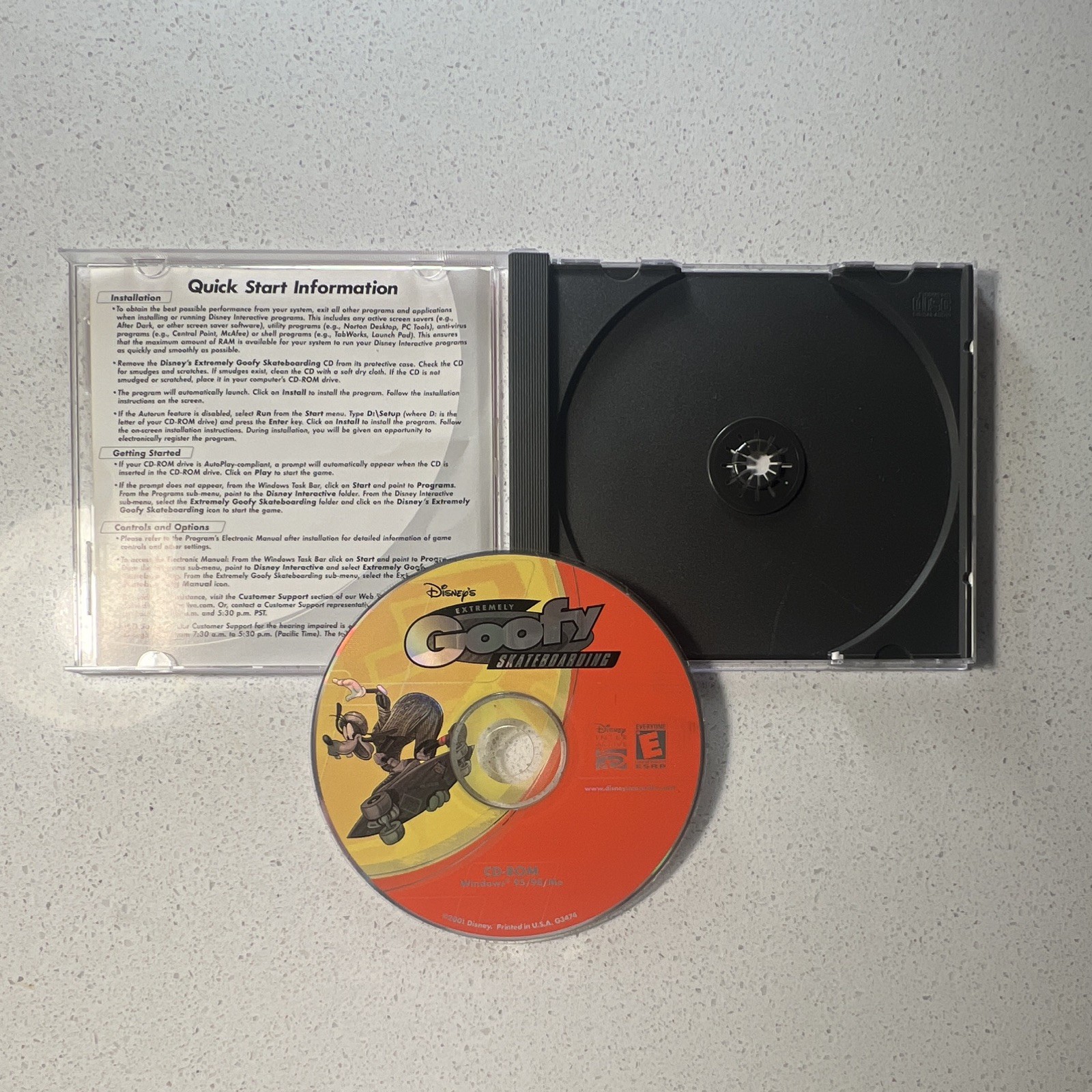 Disney Interactive Extremely Goofy Skateboarding – PC CD-ROM E w/ Manual Case