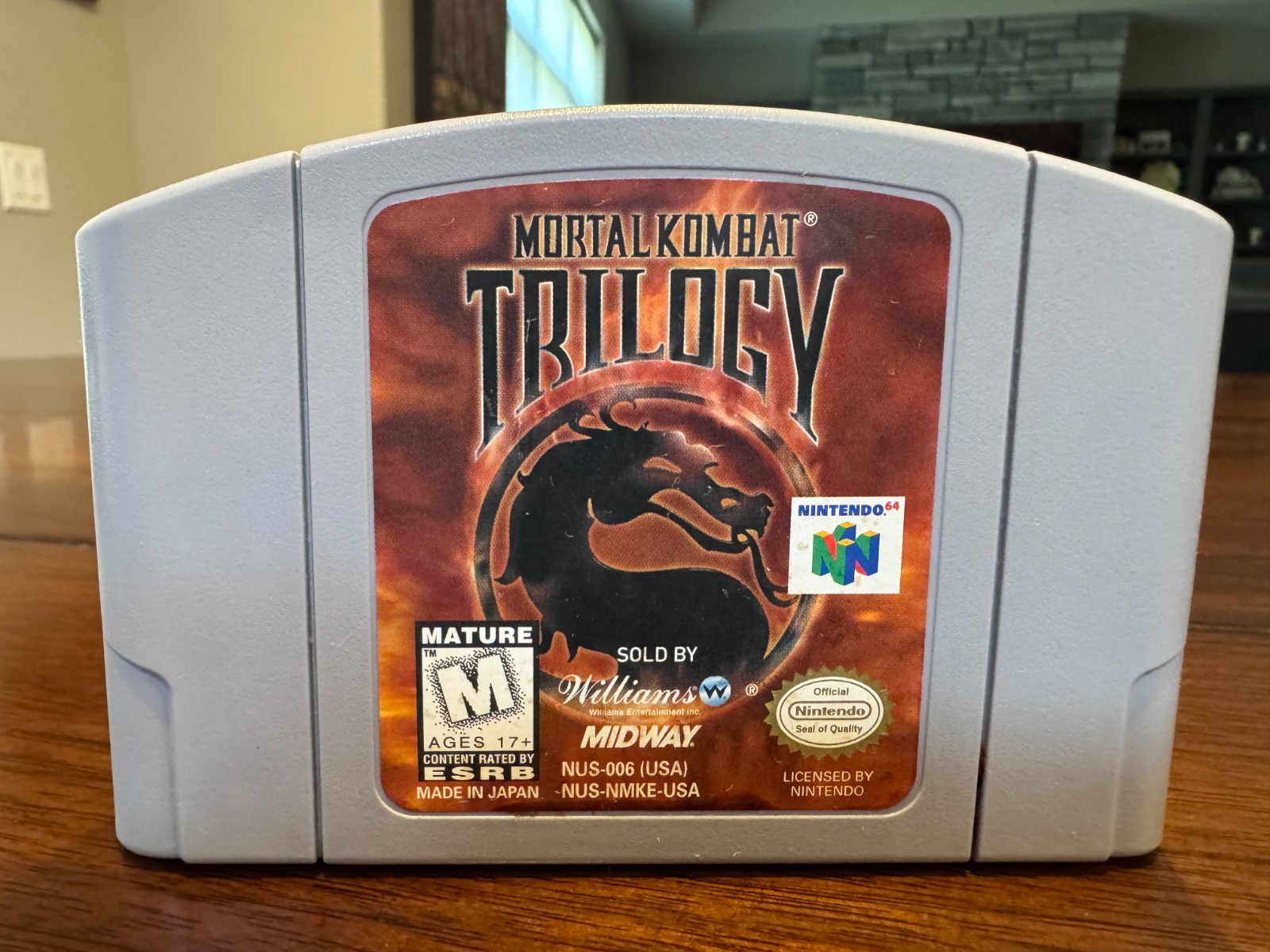 Mortal Kombat Trilogy (Nintendo 64 N64, 1996) Authentic, Tested