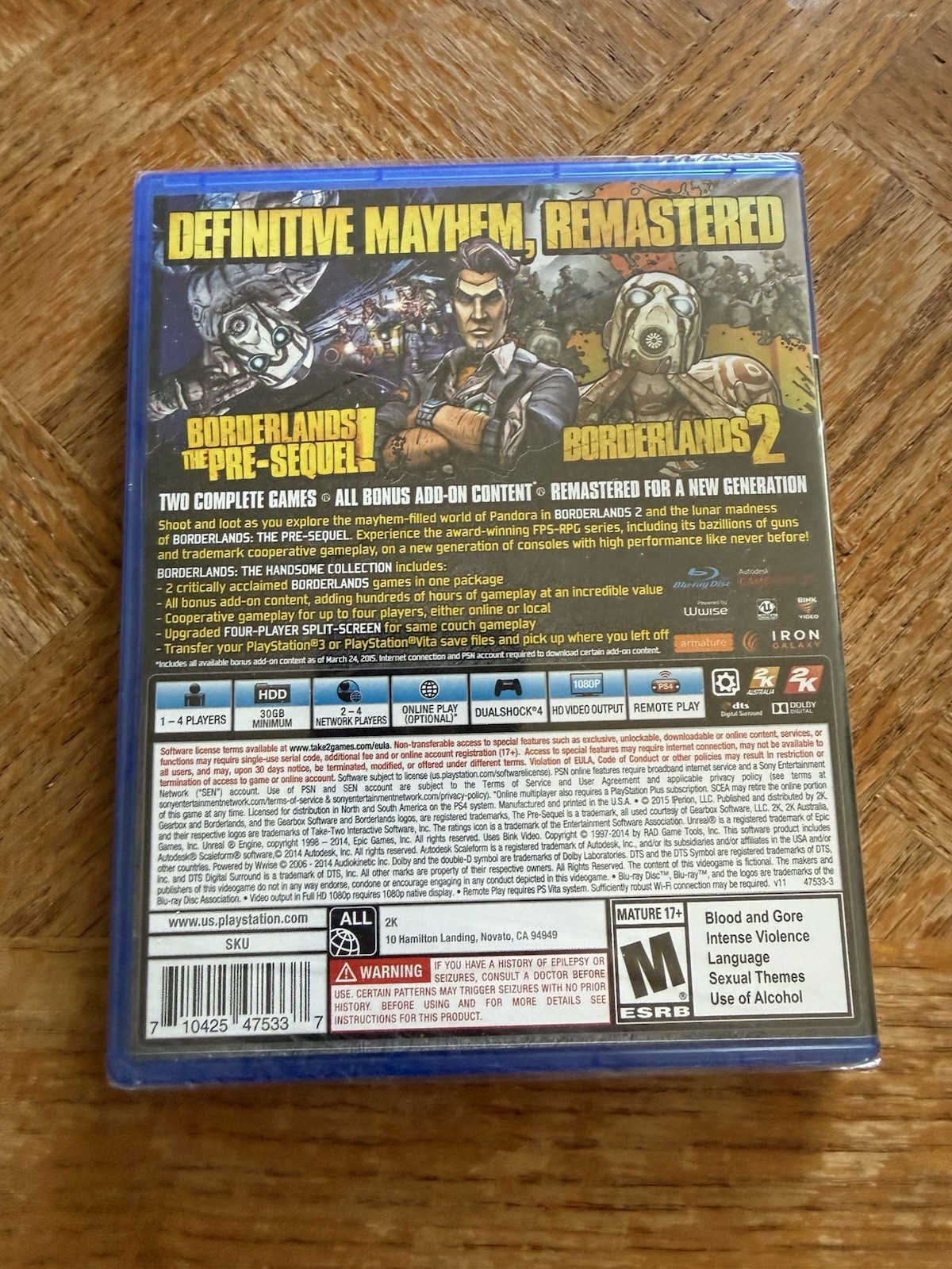 Borderlands: The Handsome Collection (PlayStation 4, 2015)