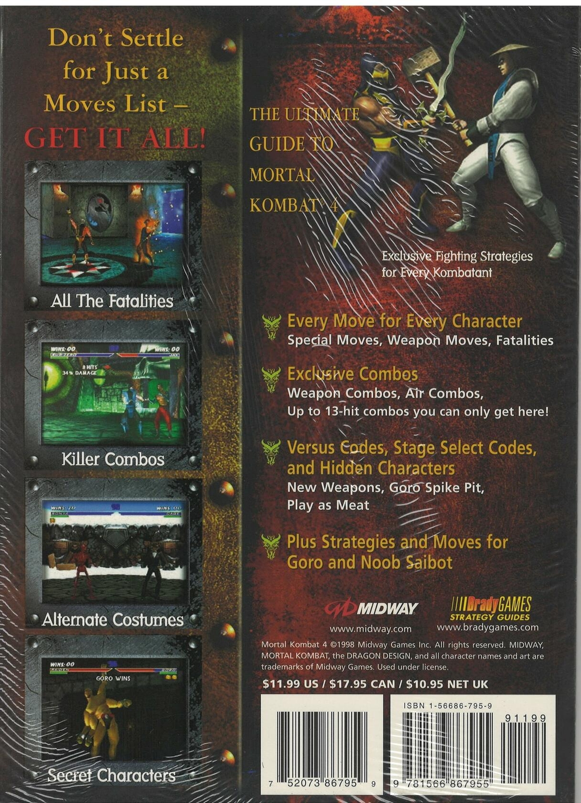 Official Mortal Kombat 4 Fighter’s Kompanion