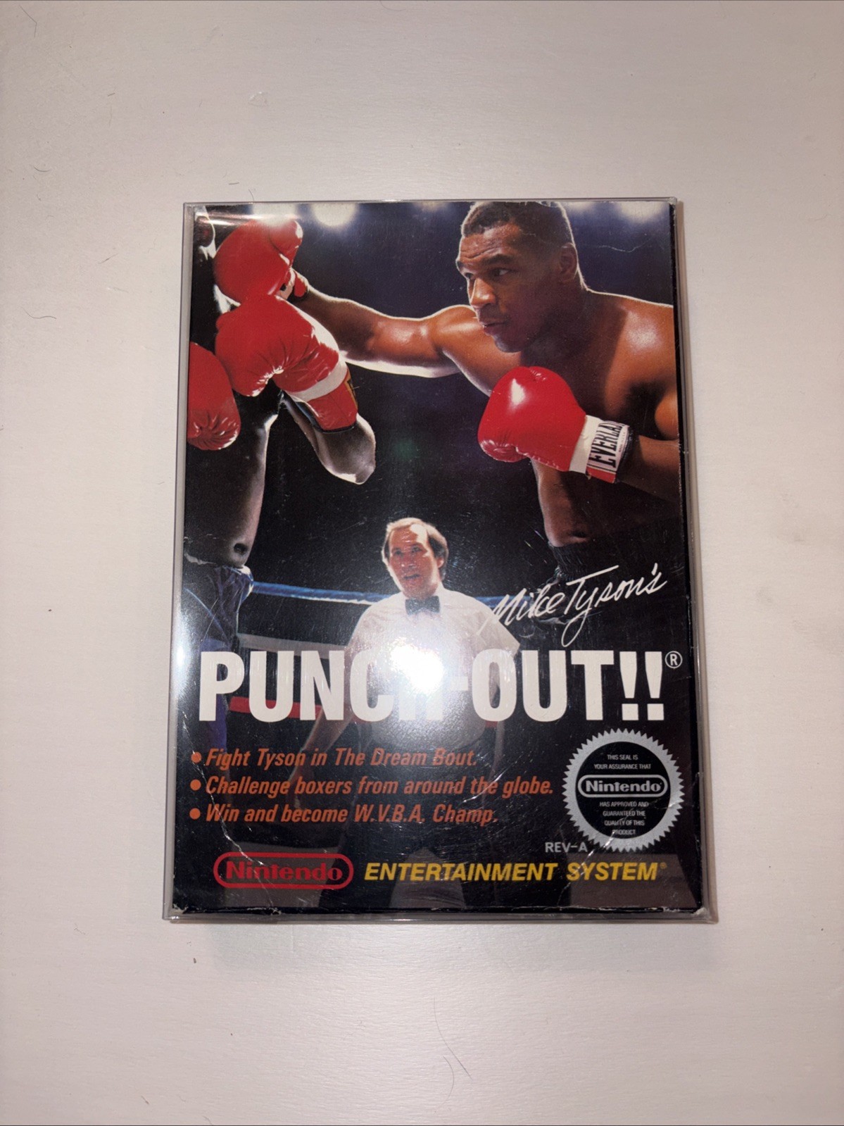 MIKE TYSON’S PUNCH OUT 1987 NINTENDO NES WITH FOAM GAME SLEAVE INSTRUCTIONS BOX