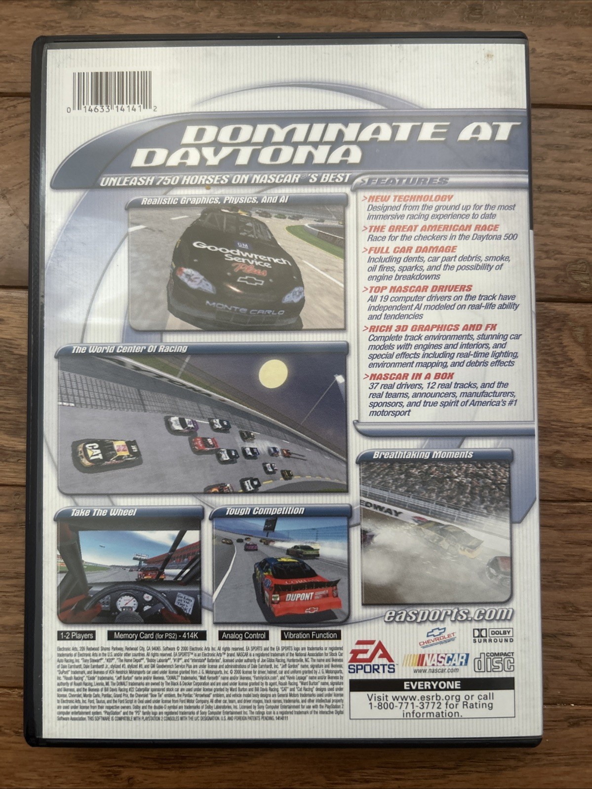 NASCAR 2001 PS2, COMPLETE With Manual Sony PlayStation 2 TESTED WORKING