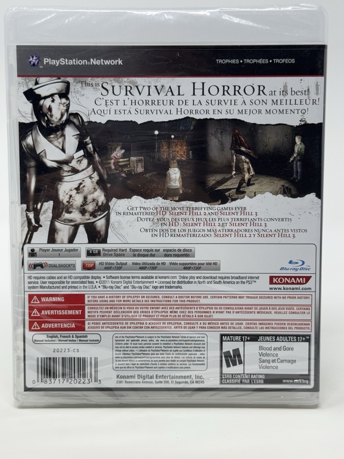Silent Hill HD Collection for Sony PlayStation 3 *PS3* Authentic – Brand New