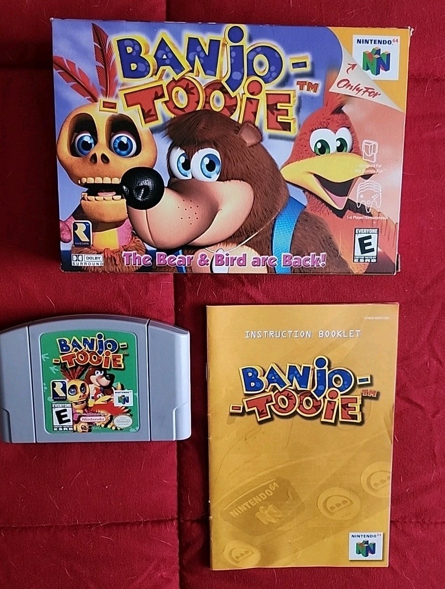 Banjo Kazooie & Banjo Tooie (Nintendo 64 ) CIB ☆ EXCELLENT ☆
