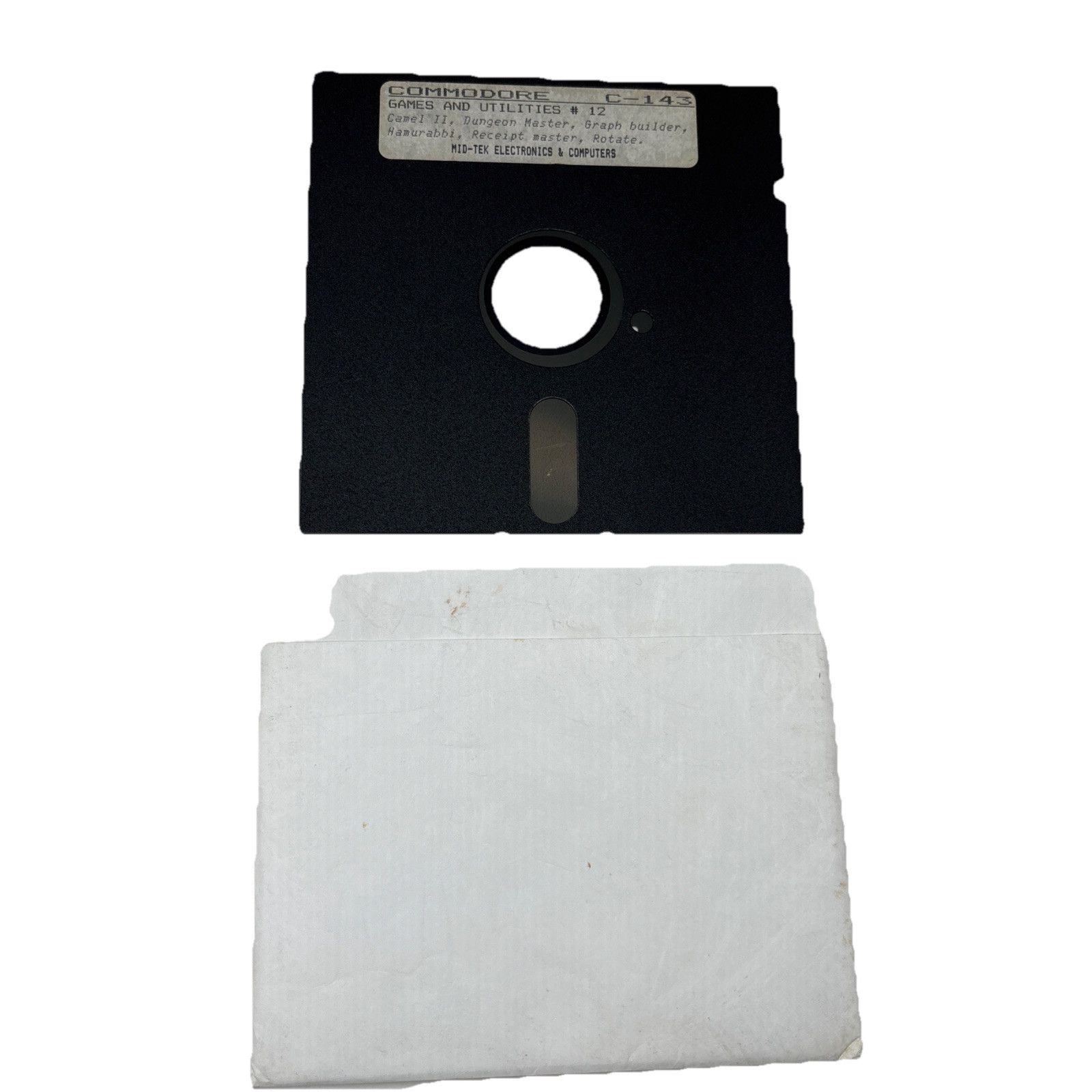 Camel II, Dungeon Master, Graph Builder, Etc Game Disk Commodore 64 C-143 #12