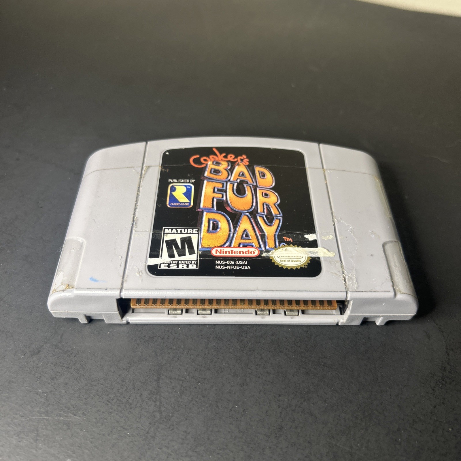 Conkers Bad Fur Day Nintendo 64, N64 Game Authentic Tested *blockbuster* READ