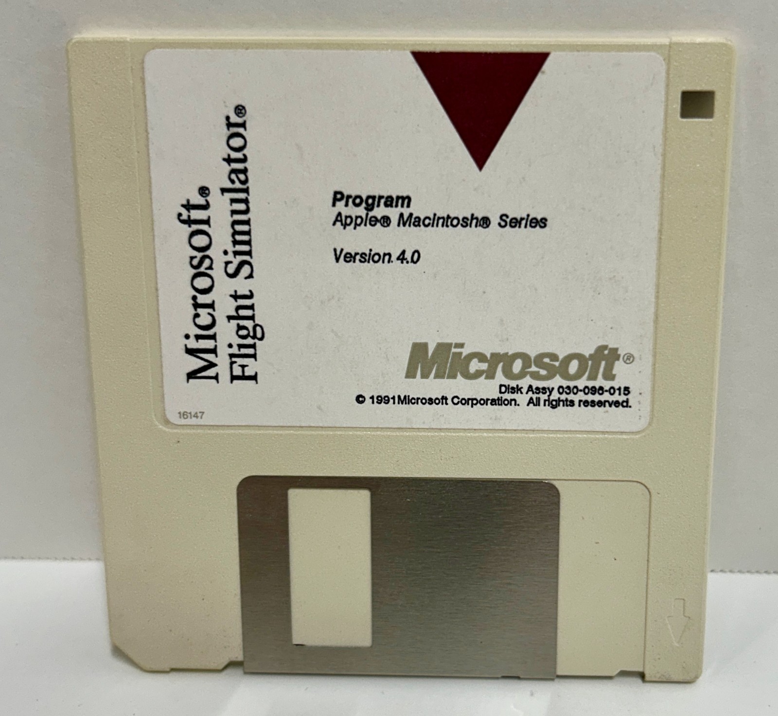Microsoft Flight Simulator Macintosh Mac Floppy Vintage Game nostalgia Untested