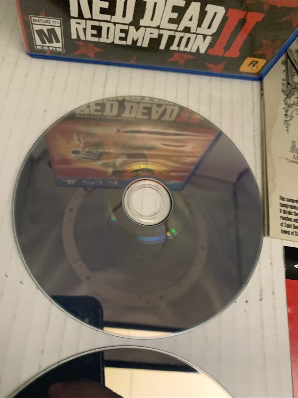 Mint Discs Red Dead Redemption 2 (Sony PlayStation 4 PS4, 2018) Includes Poster