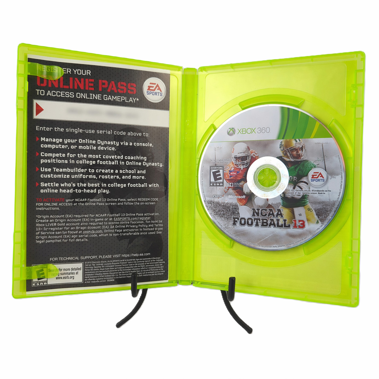 EA SPORTS NCAA Football 13 Xbox 360 College Football Case Disc Insert Tested