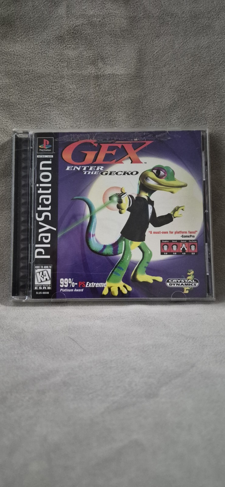 Playstation 1 Gex ” Enter The Gecko ” 1998 Not Tested.