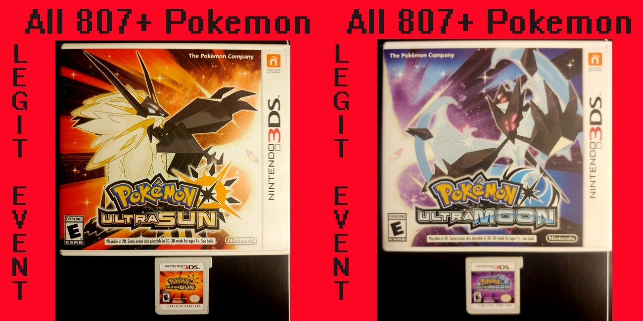 Pokemon Ultra Sun & Ultra Moon Loaded with All 807 Pokémon & 100+ Legit Events