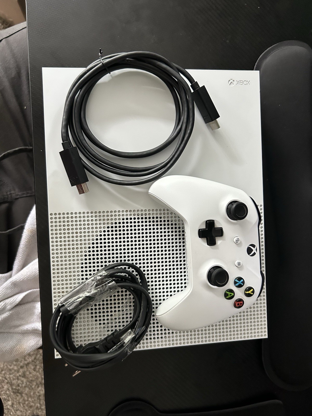 Microsoft Xbox One S 500GB White Home Console Bundle W/15 Games