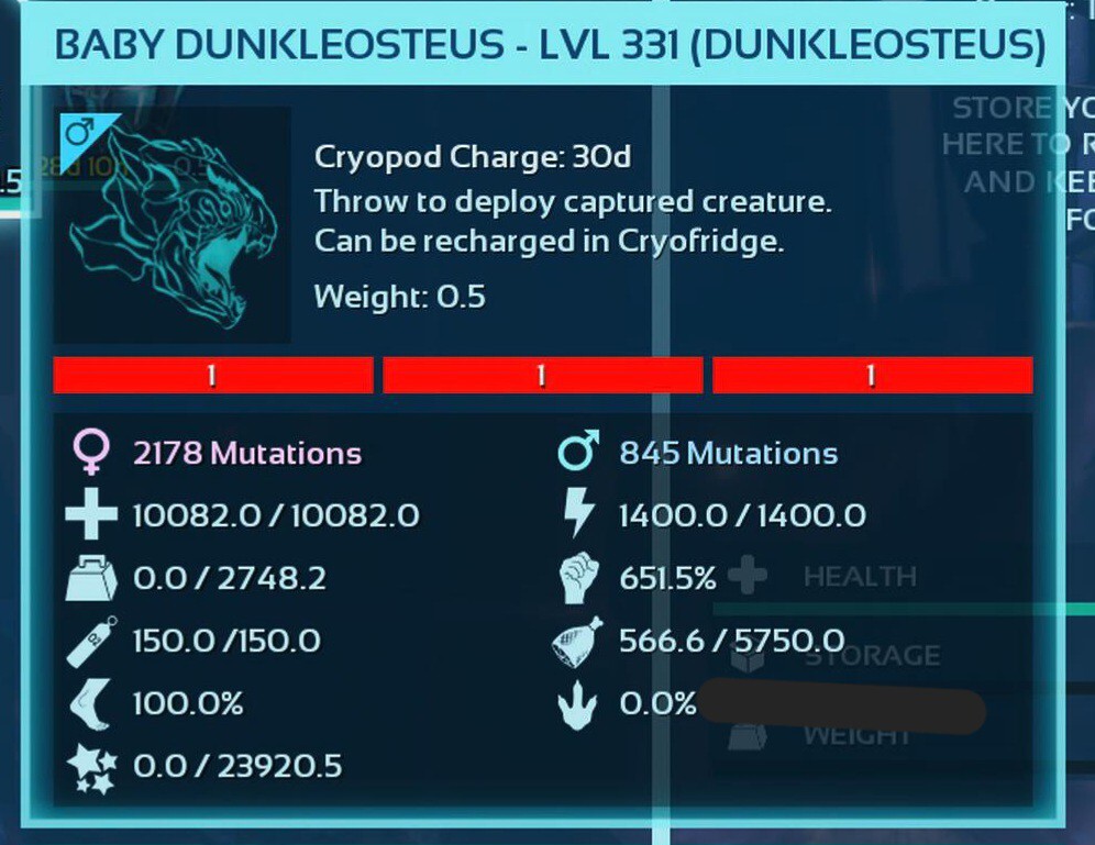 ARK ASCENDED PVE OFFICIAL PAIR BABY DUNK RED ID01 TOP STATUS PC/XBOX/PS5