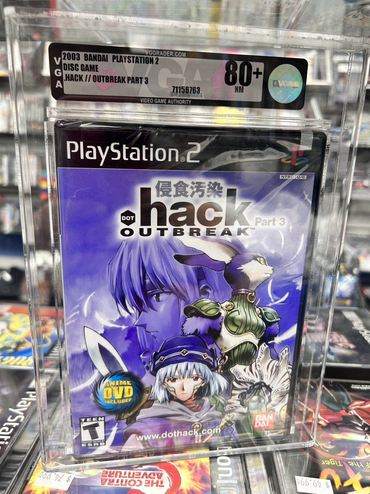 .hack Outbreak Part 3 Sony PS2 80+ NM FACTORY SEALED RARE VGA