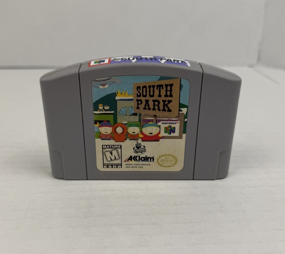 South Park Nintendo 64 N64 Authentic Cleaned Tested Mature Adult Comedy Central
