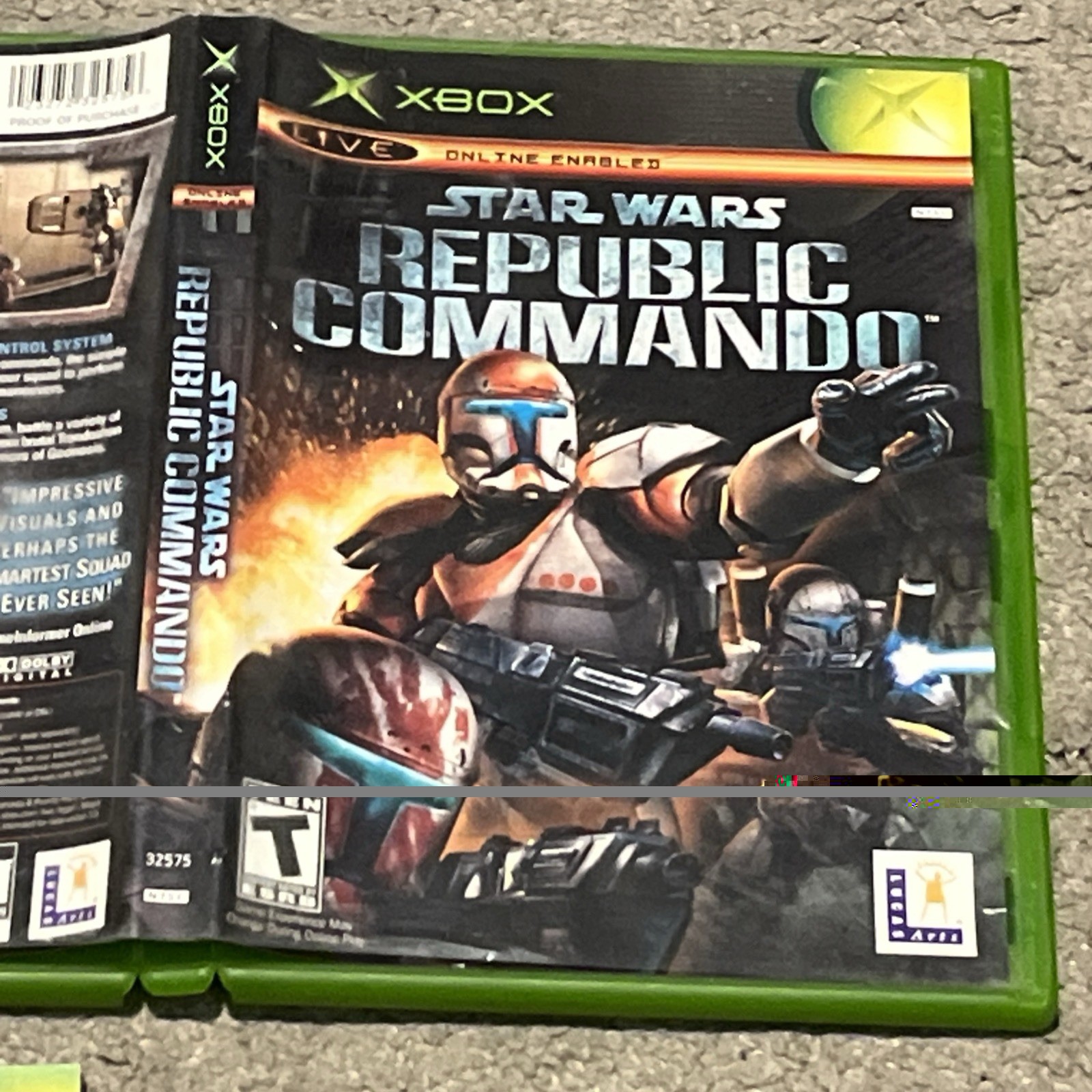 Star Wars: Republic Commando (Microsoft Xbox, 2005) Complete CIB w/ Manual