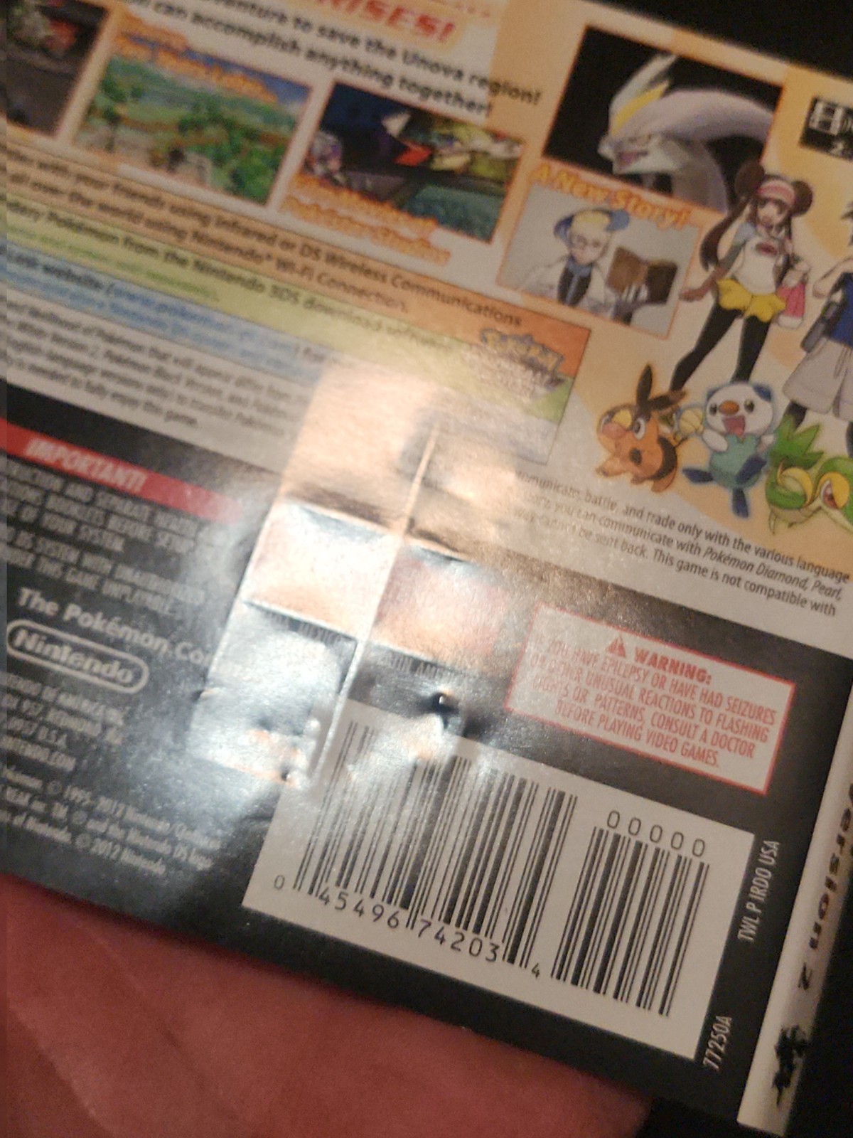 Pokemon White Version 2 Nintendo DS CIB Complete Tested