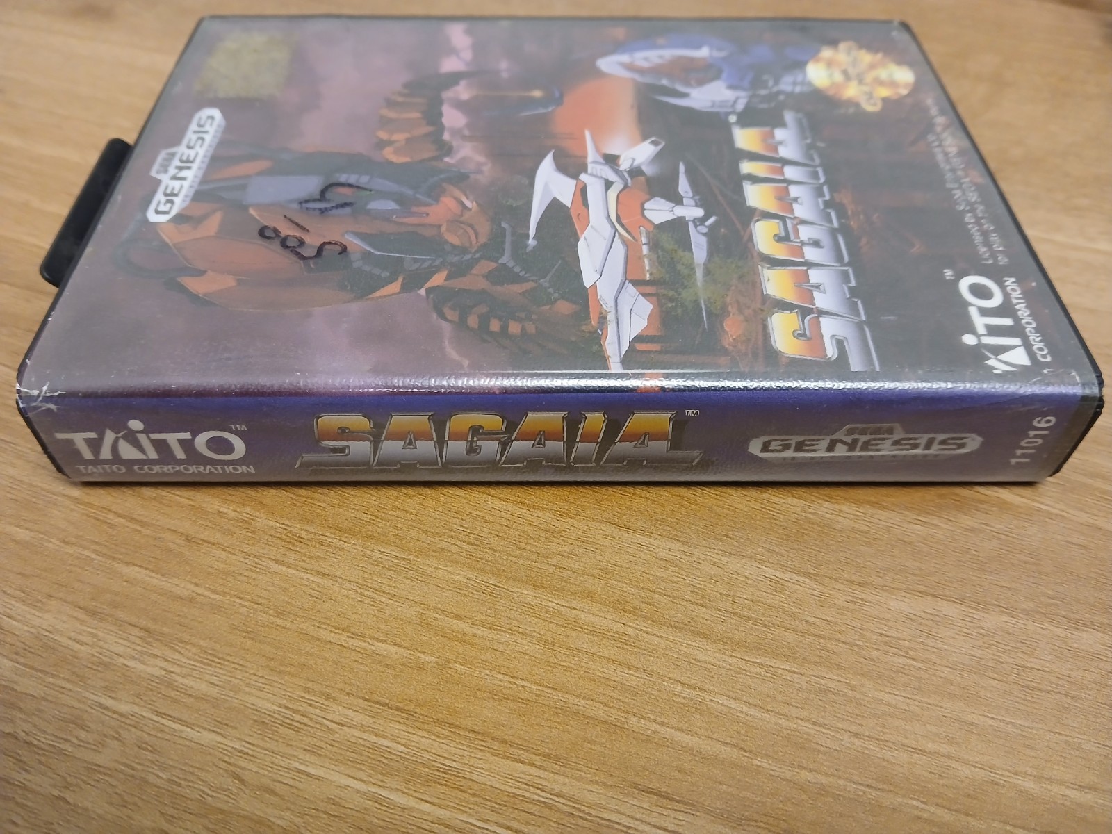 Sagaia Sega Genesis Game & Case NO MANUAL Water Damaged Art Tested