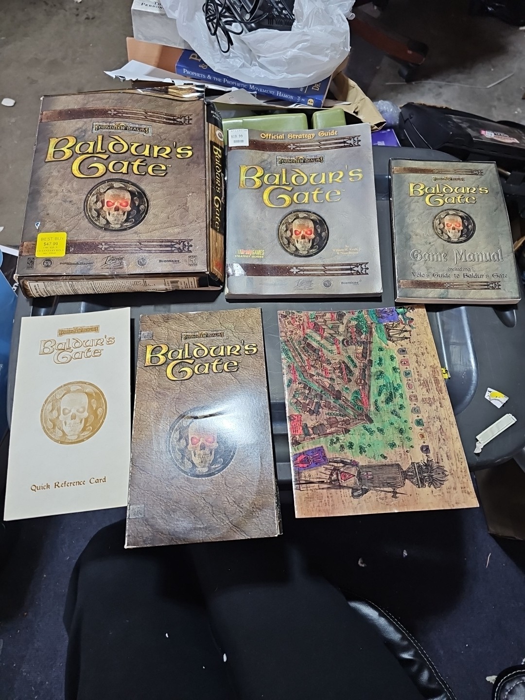 Baldur’s Gate (1998) Incl. Orig. Map, 5 CDs, Inserts & Official Strategy Guide