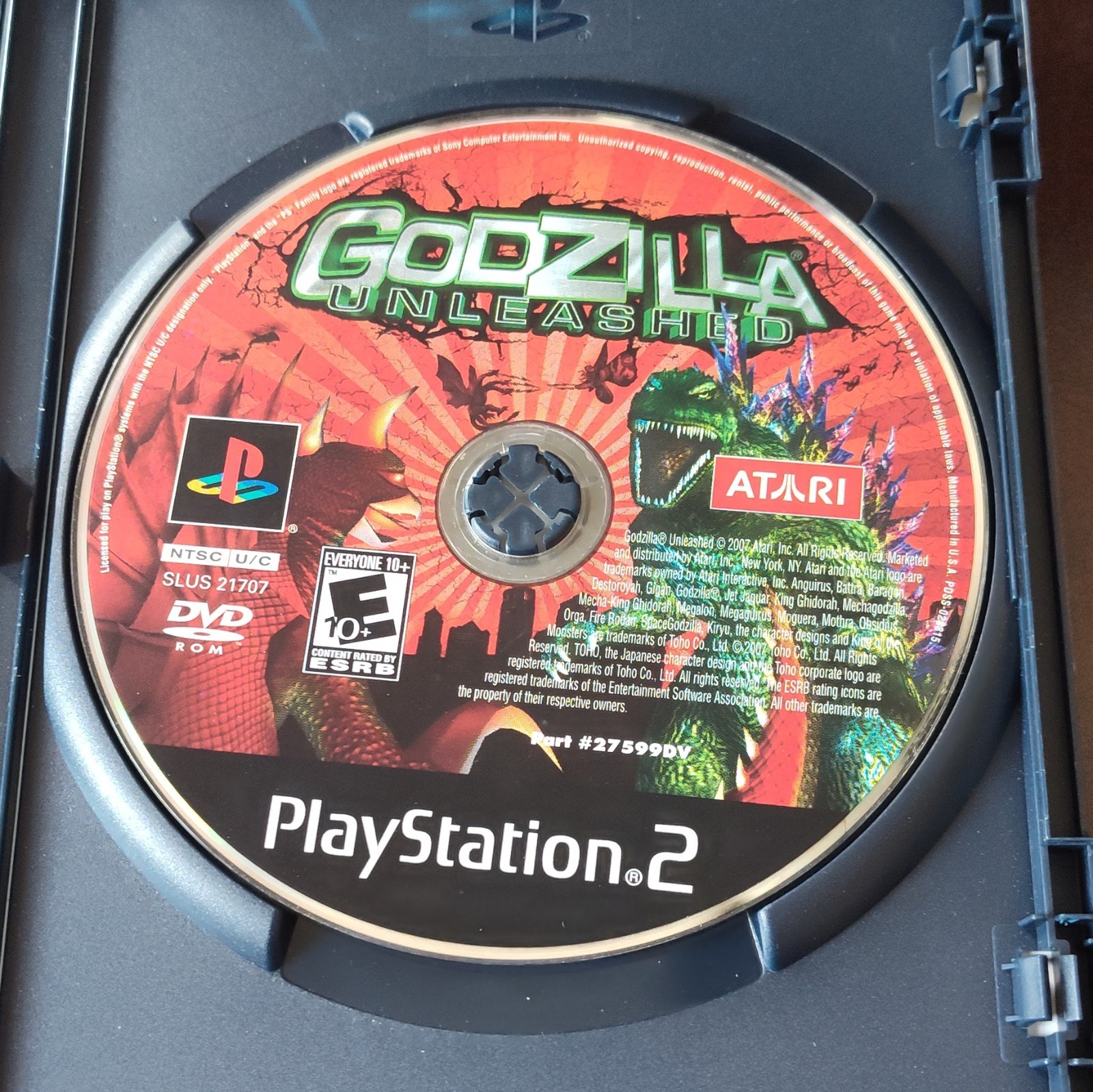 Atari Godzilla: Unleashed PS2 2007 NTSC-U/C E10+ Manual Included Multiplayer