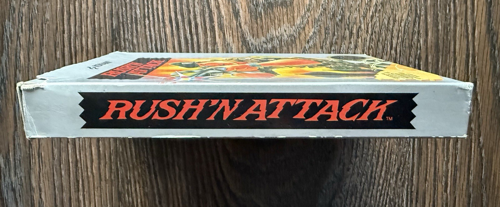 Rush’n Attack Complete in Box CIB 5-Screw Hangtab (Nintendo, NES 1987) 🔥