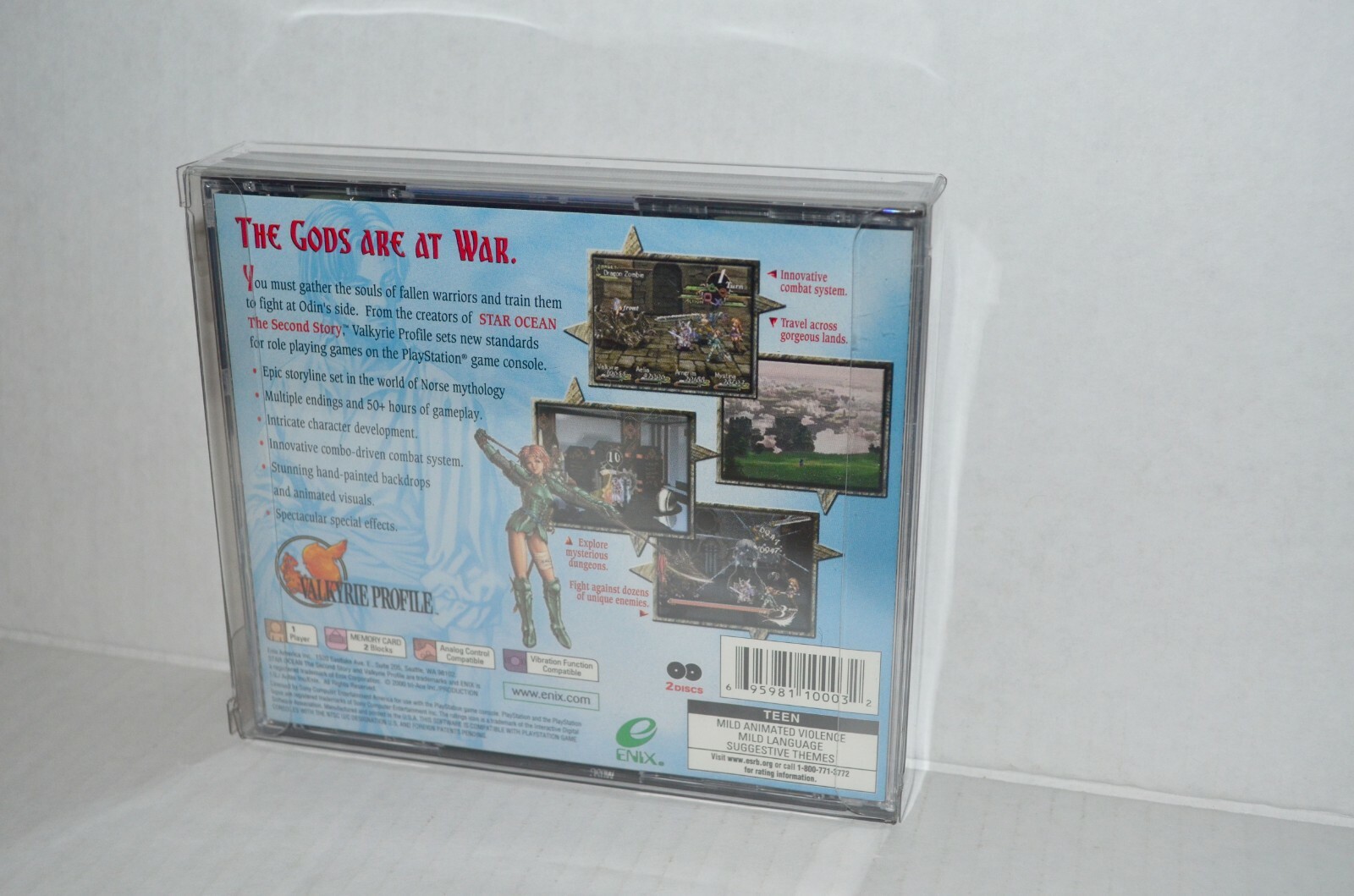 5 Double Plastic Protectors Cases Display Box Sleeves For Sony PlayStation 1 PS1