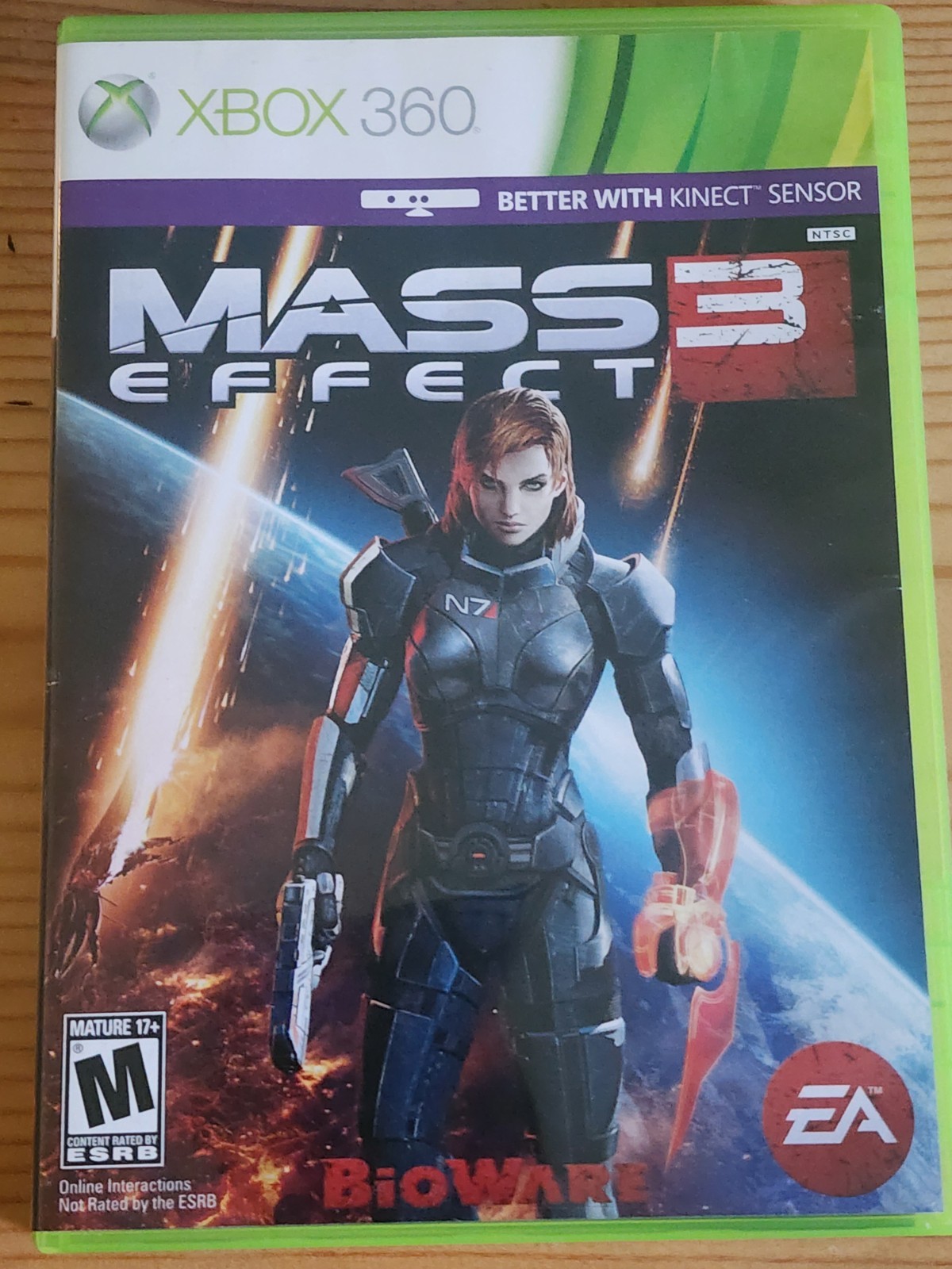 Electronic Arts Mass Effect 3 Xbox 360 Mass Effect Series RPG 2-Disc w/ Case M