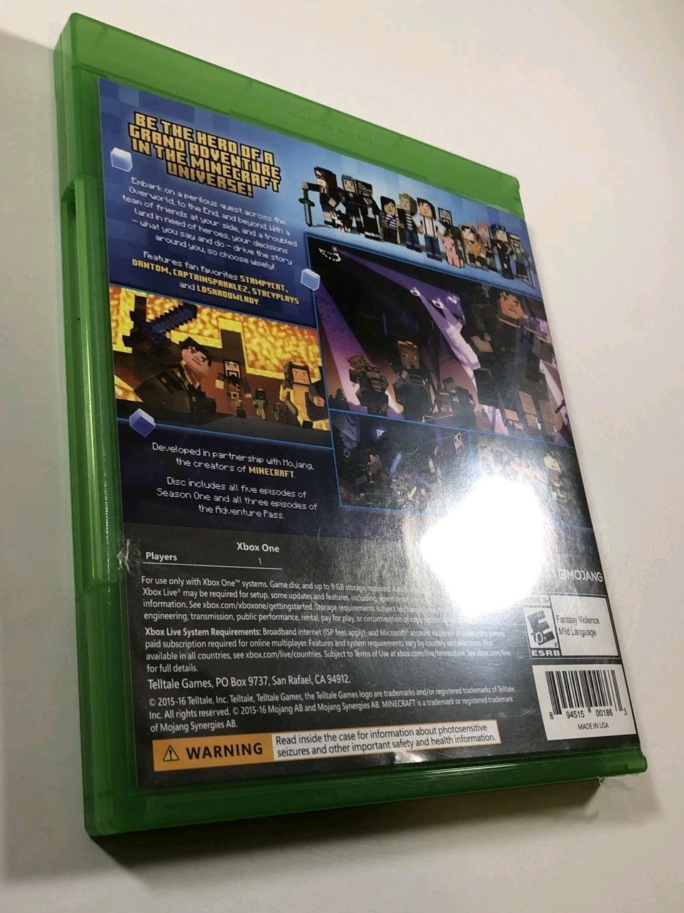 Minecraft Story Mode The Complete Adventure (Xbox One) Ships TODAY, Please Read