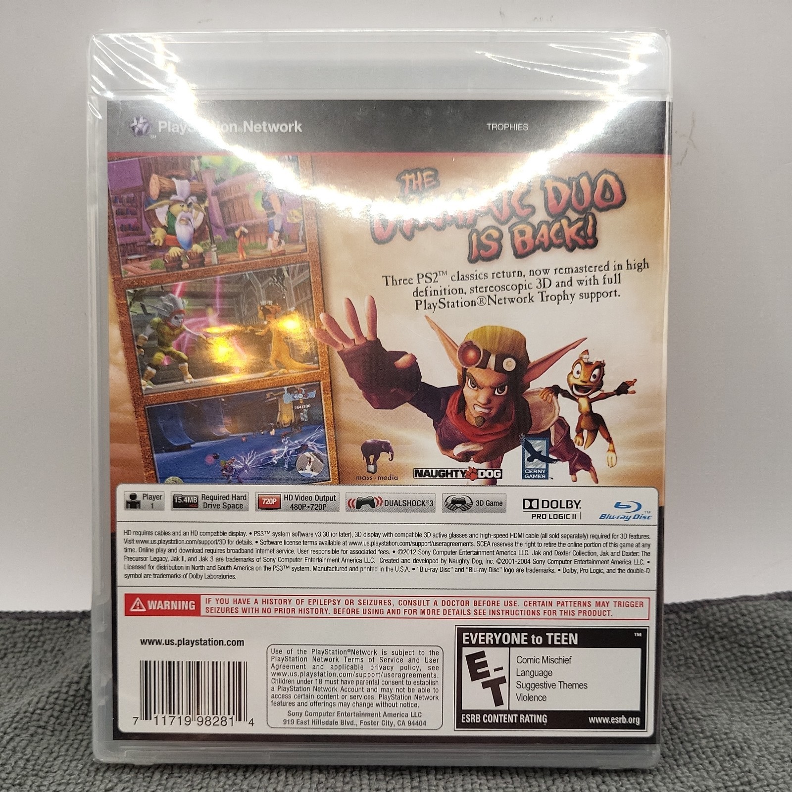 Factory Sealed! Jak & Daxter Remastered HD Colllection