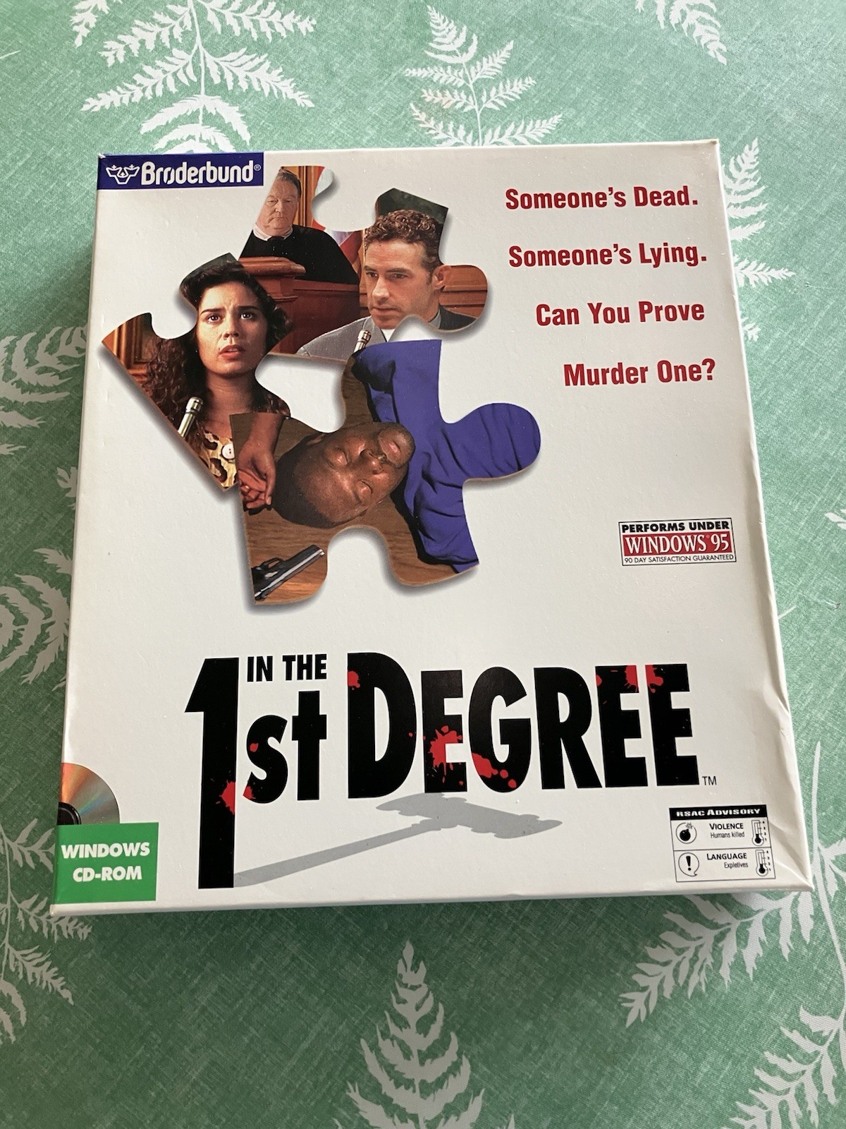 In The 1st Degree Brøderbund Vintage Video Game 1995 CD ROM
