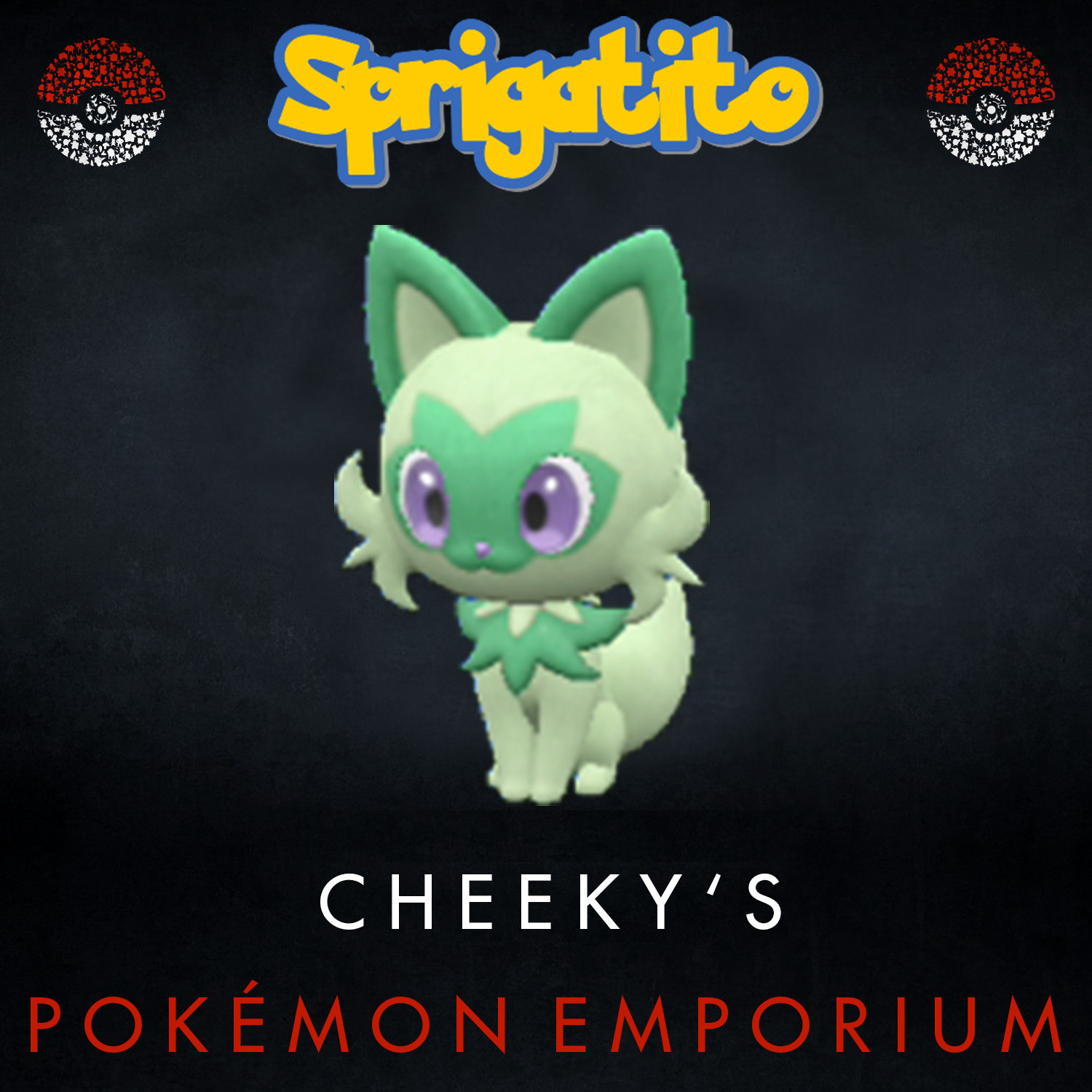 Legitimate 5 Max IV Shiny Hidden Ability Sprigatito Pokemon Scarlet & Violet