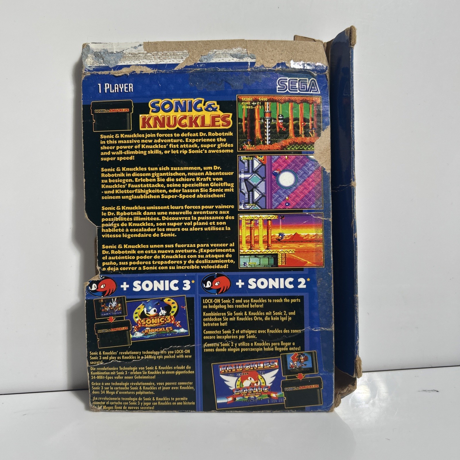 Sonic & Knuckles for SEGA Mega Drive 1994 – Cardboard Sleeve & Game