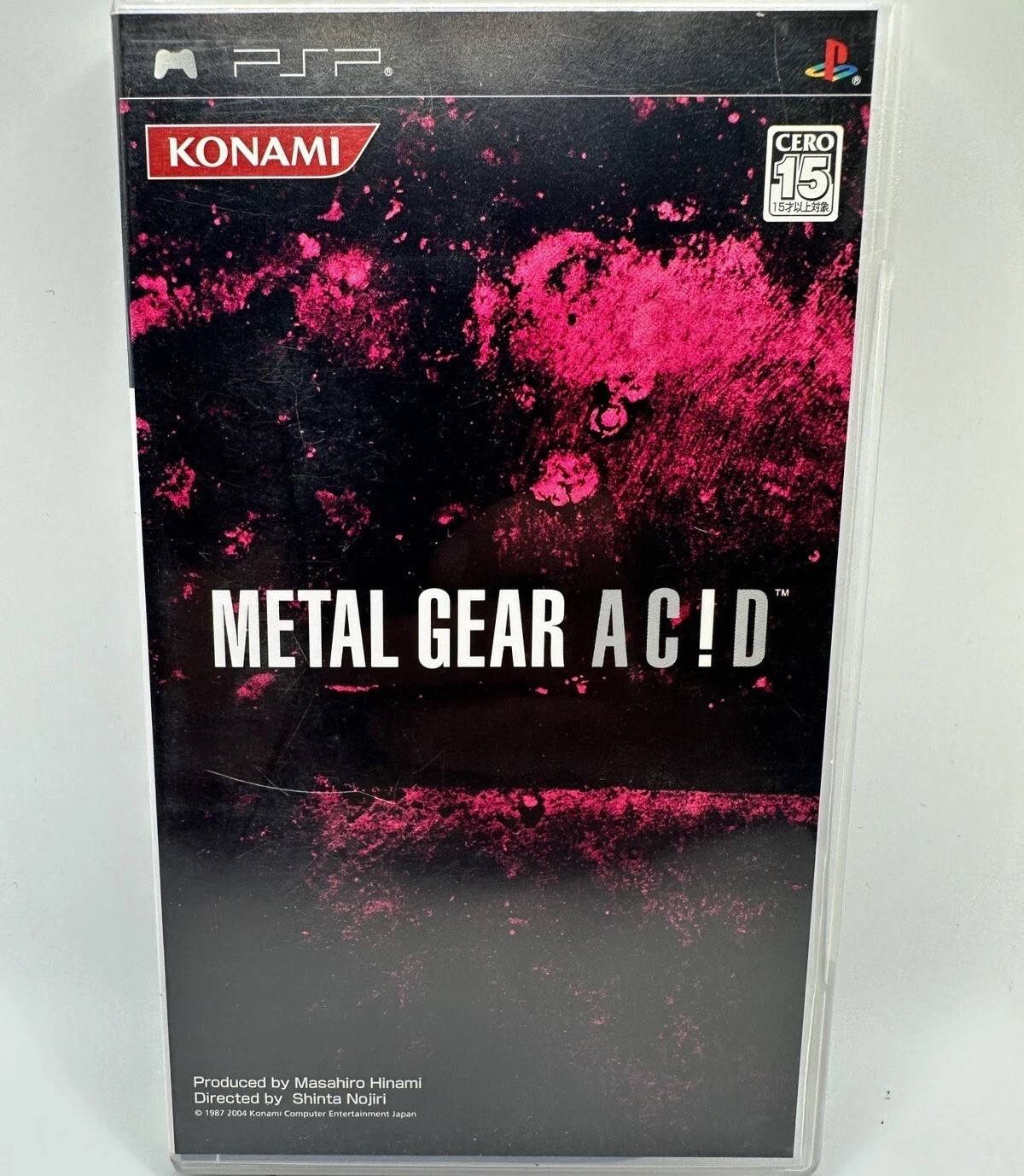 Metal Gear AC!D Sony PSP Complete CIB w/ Manual Konami Tactical Card Game