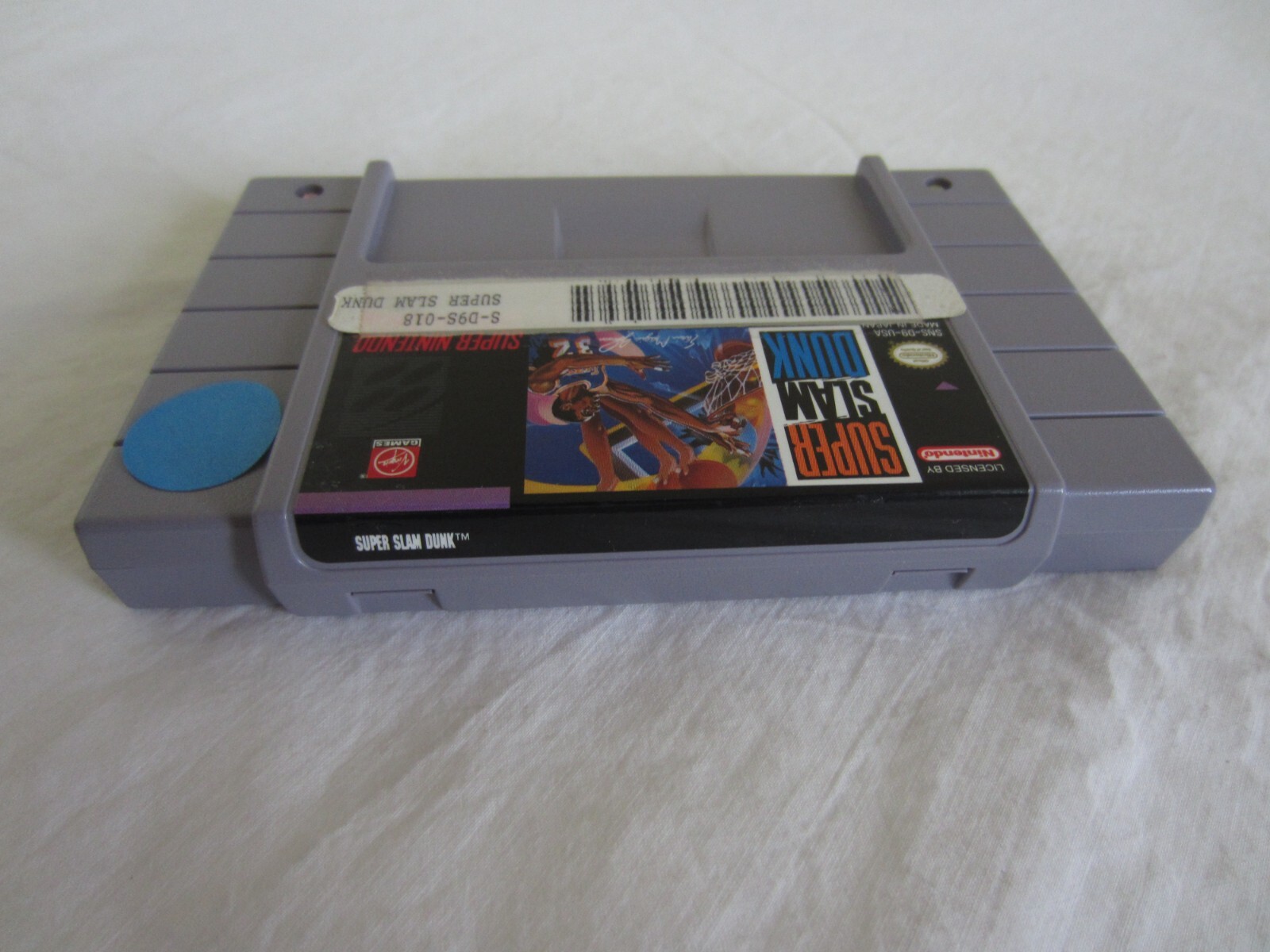 Super Slam Dunk SNES Super Nintendo NOA Library Promotional Not for Resale