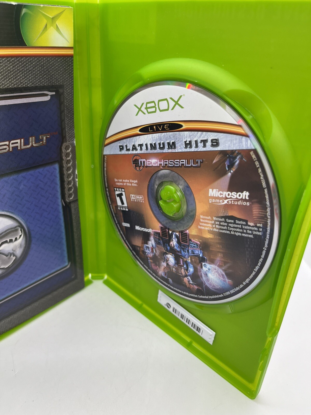 Microsoft XBOX 2003 Platinum Hits MECHASSAULT Video Game TESTED & WORKS!