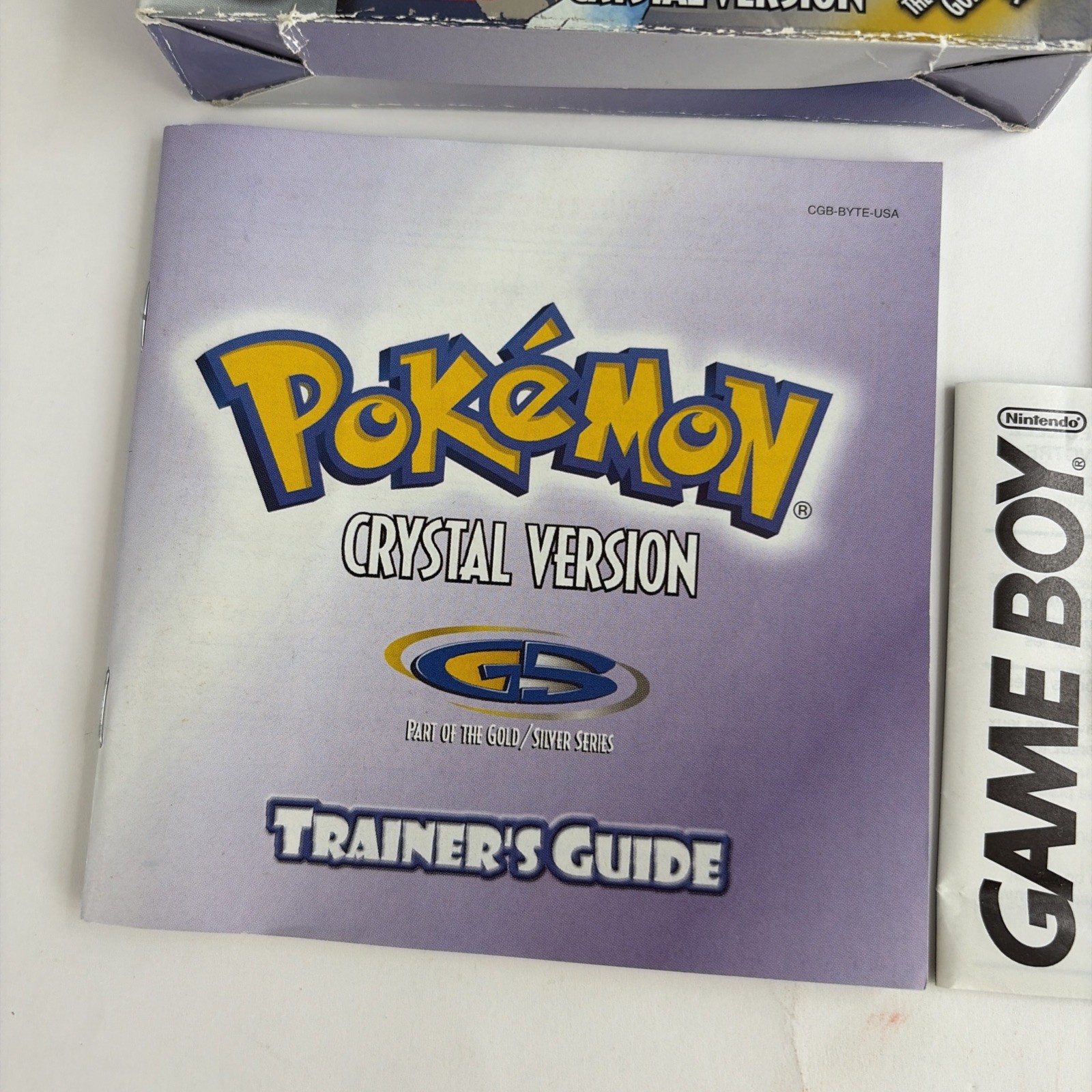 Pokemon Crystal Version Complete Box MISPRINT Authentic CIB Game Boy Color