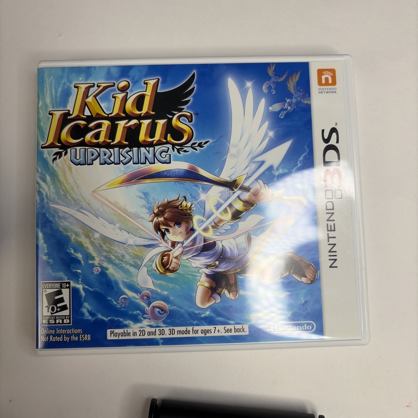 Kid Icarus: Uprising (Nintendo 3DS, 2012) Big Box -CIB Complete Stand